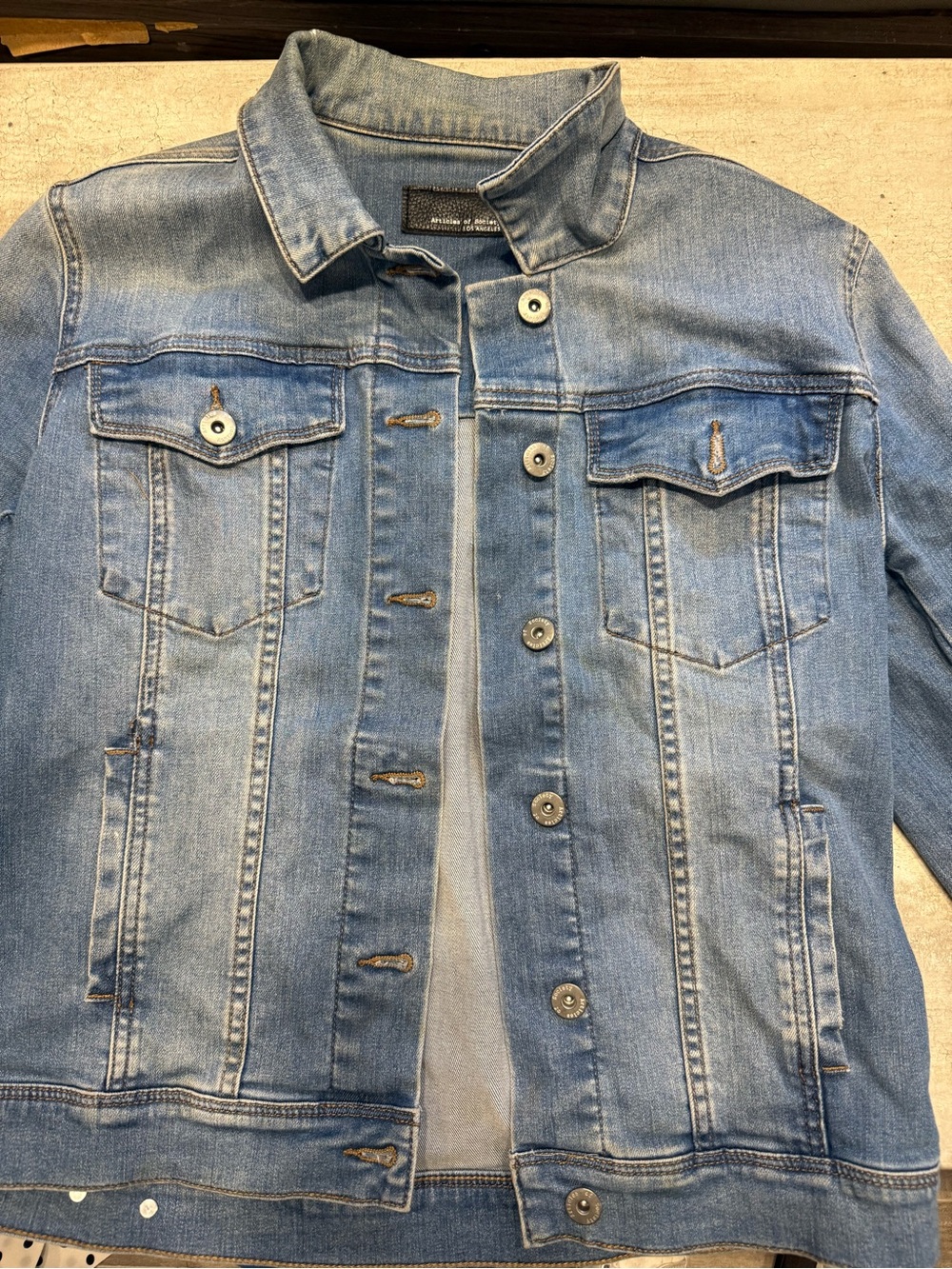 Classic Light Blue Denim Jacket - Women's